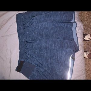 3” Blue lululemon shorts